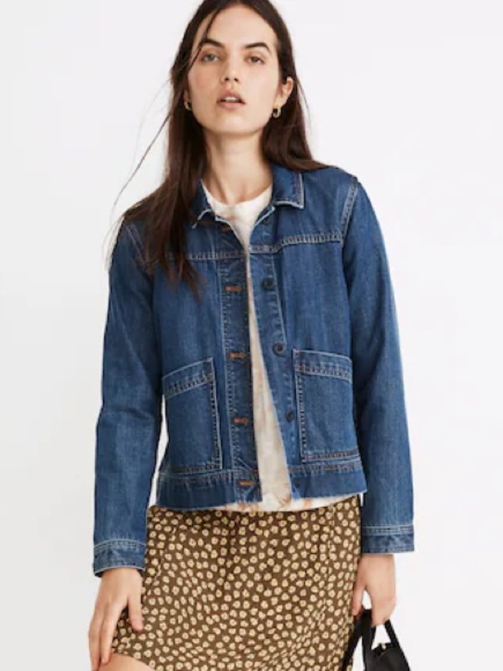 Madewell Denim Goodloe Chore Jacket in Whitson Wash Size M
